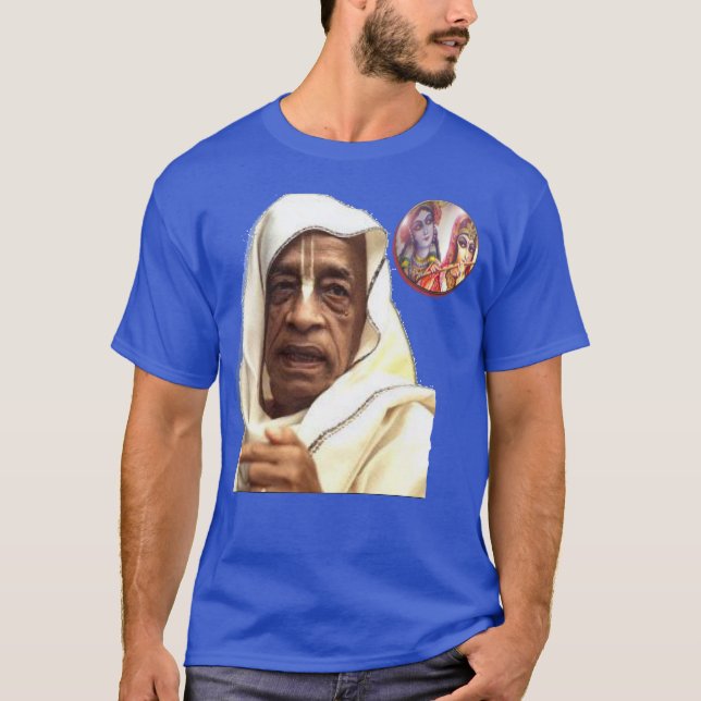 Shrila Prabhupada Mediates on Radha-Krsna ॐ T-Shirt (Front)