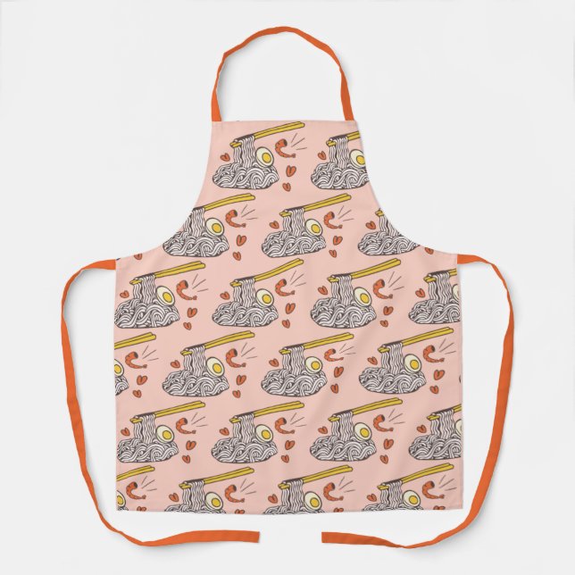Shrimp and Egg Noodle (Medium) Apron (Front)