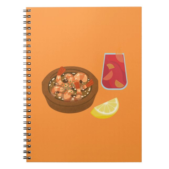 Shrimp and Sangria Notebook (Front)