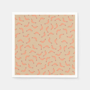 Shrimp baby shower napkin