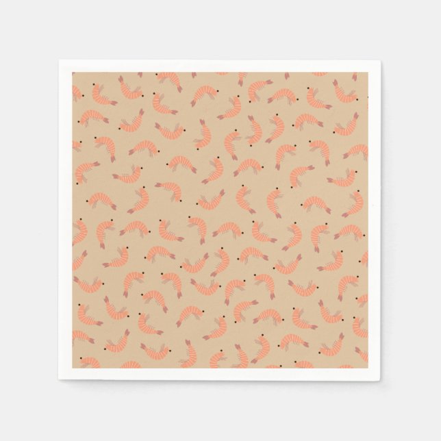 Shrimp baby shower napkin (Front)