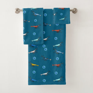 Shrimp Bath Towel Set