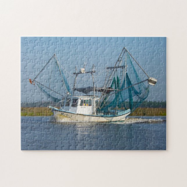 Shrimp Boat  Mississippi. Jigsaw Puzzle (Horizontal)
