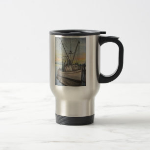 Shrimp Boat Painting Travel Mug