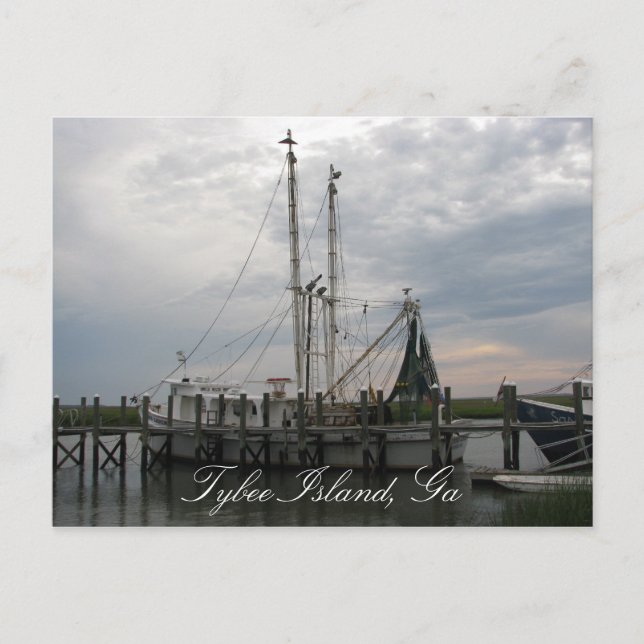 Shrimp Boat Postcard (Front)