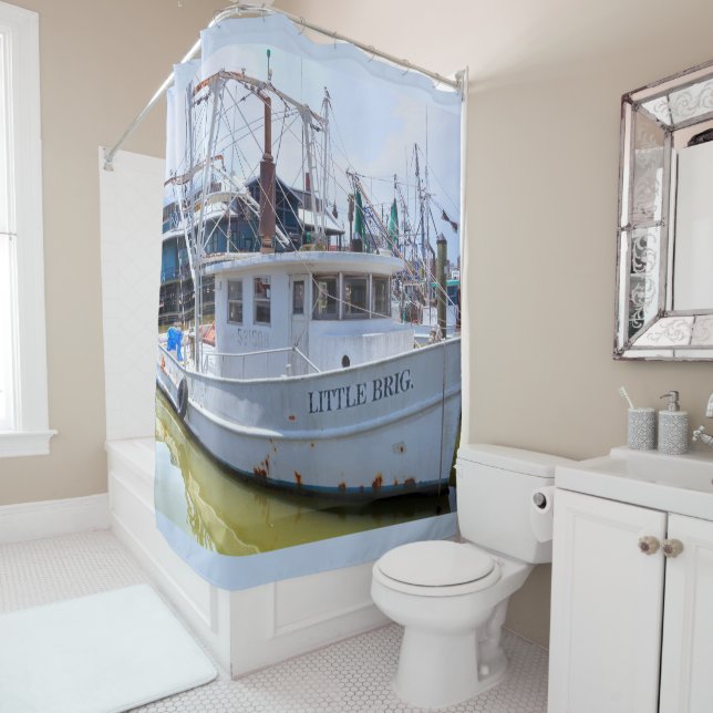 Shrimp Boat Shower Curtain (In Situ)