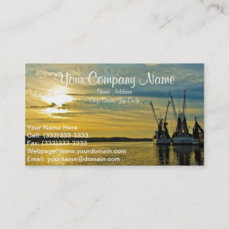 Shrimp Boat Trawlers Business Card
