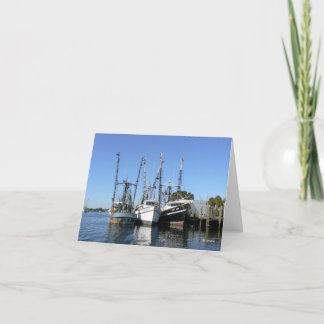 Shrimp Boats--thank you Thank You Card