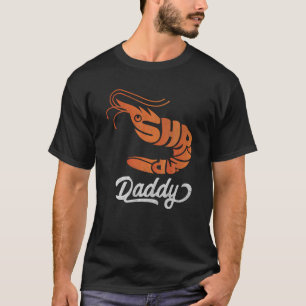 Shrimp Daddy Retro Vintage Orange Shrimp Aquarium T-Shirt