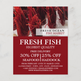 Shrimp Display, Fishmonger/Wife, Fish Market Flyer