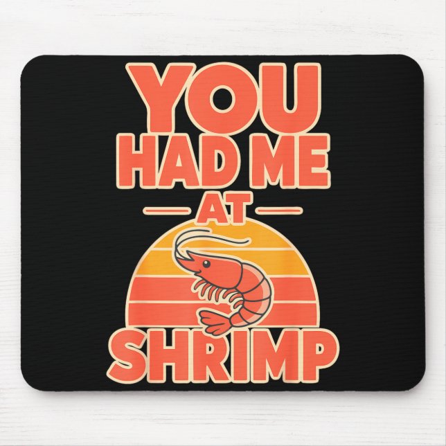 Shrimp fan cajun seafood  mouse mat (Front)