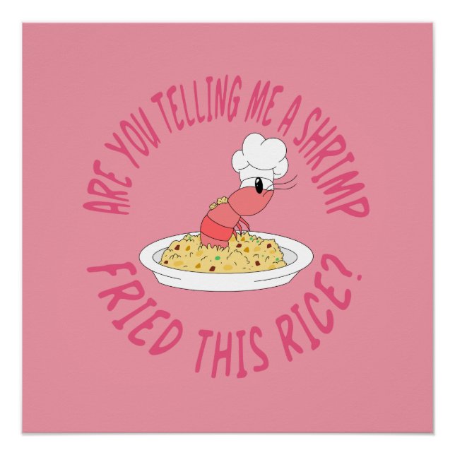 Shrimp fried rice poster (Front)