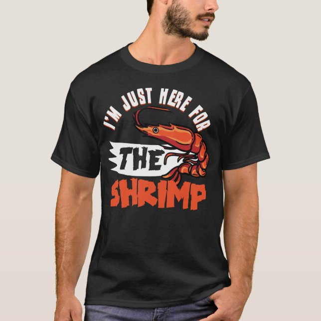 Shrimp Gift I Love Boiled Shrimps T-Shirt (Front)