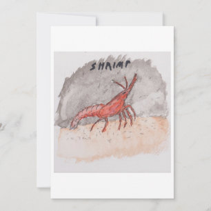 Shrimp Greeting Card