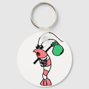 Shrimp Hobo Key Ring