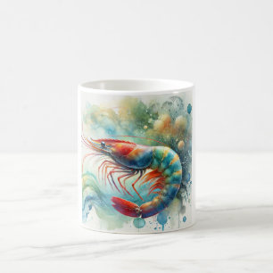 Shrimp in light 040924AREF128 - Watercolor Coffee Mug