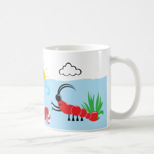 Shrimp life coffee mug
