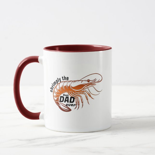 Shrimp Mug Gift - Shrimp Ly The Best Funny Pun (Left)