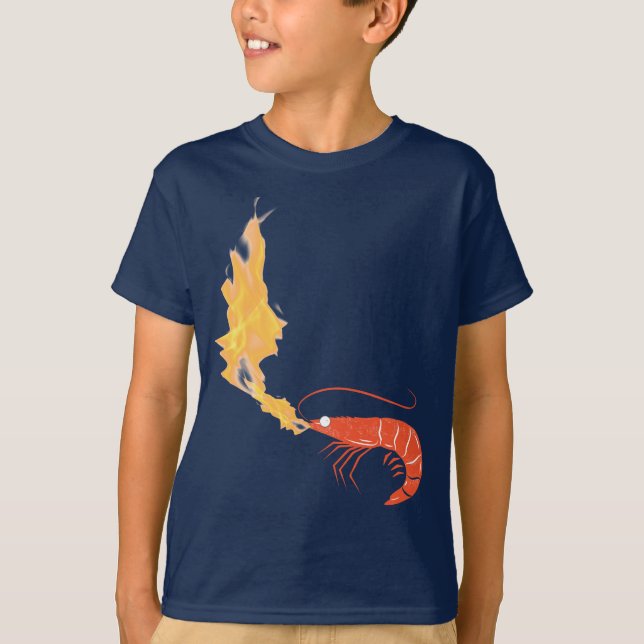 Shrimp on fire T-Shirt (Front)