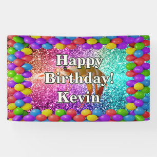Shrimp Personalised character birthday banner
