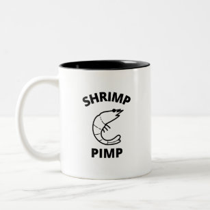 Shrimp pimp Two-Tone coffee mug