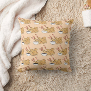 Shrimp Prawn Ebi Tempura Japanese Cuisine Food Cushion
