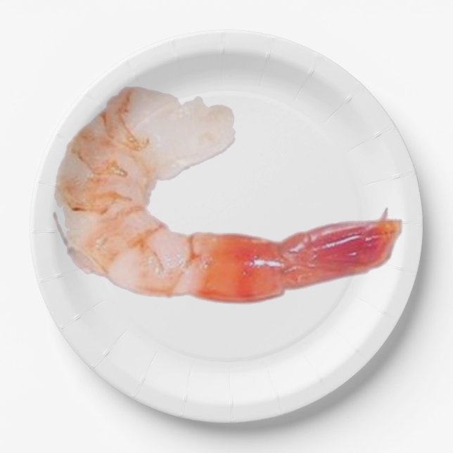 Shrimp/Prawn Paper Plate (Front)