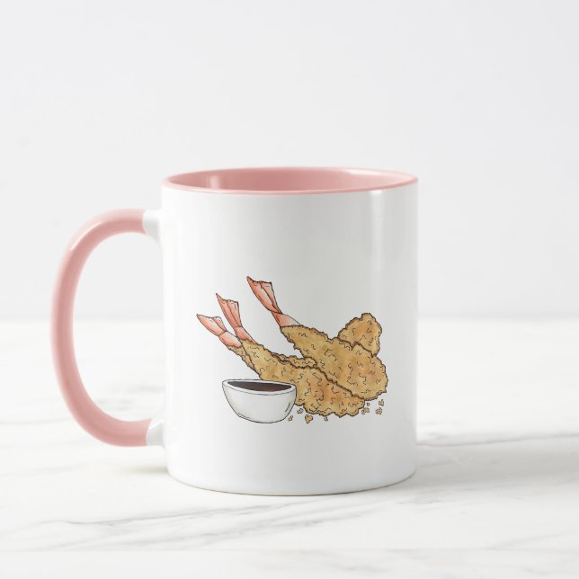 Shrimp Prawn Tempura Japanese Food Restaurant Mug (Left)