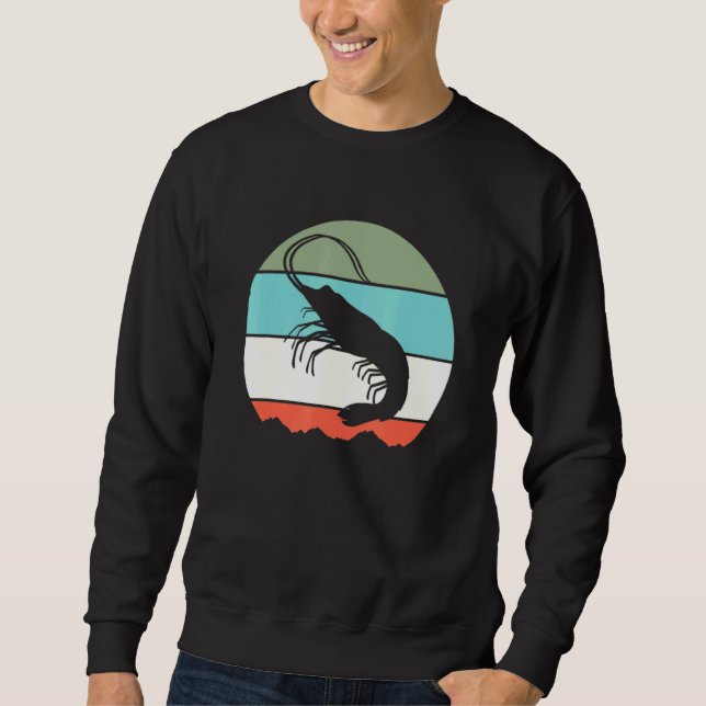 Shrimp Seafood Vintage Shellfish Shrimp Tee (Front)