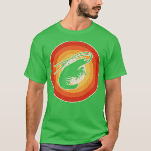 Shrimp Sunset Retro for Men Women Boys Girls Kids T-Shirt