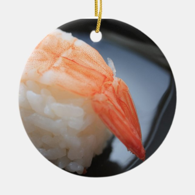 Shrimp Sushi Ornament (Front)