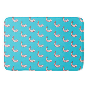 Shrimp tail bath mat