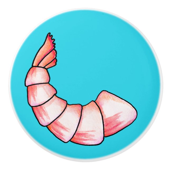Shrimp tail ceramic knob (Front)
