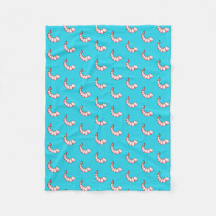Shrimp tail fleece blanket