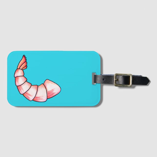Shrimp tail luggage tag (Front Horizontal)