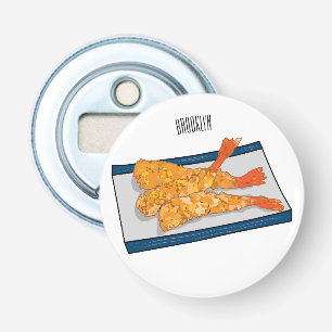 Shrimp tempura cartoon illustration bottle opener