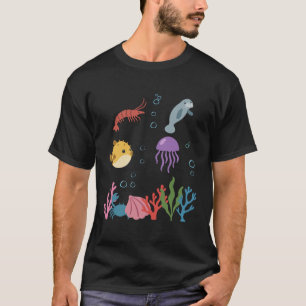 Shrimp Underwater Kids Manatee T-Shirt