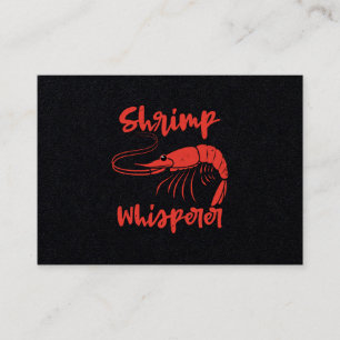 Shrimp Whisperer Seafood Crayfish Lobster Gift Business Card