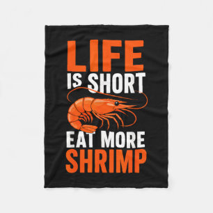 Shrimping cajun shrimps seafood market fleece blanket
