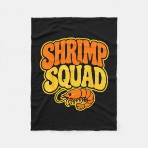Shrimping crew fisherman seafood squad shrimps fleece blanket