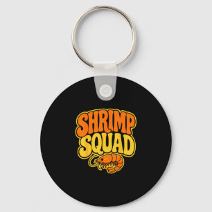 Shrimping crew fisherman seafood squad shrimps key ring
