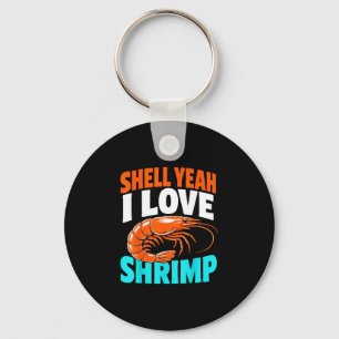 Shrimping life cajun seafood shrimps key ring