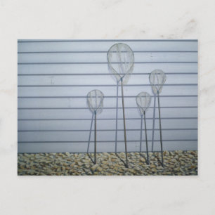 Shrimping Nets Postcard