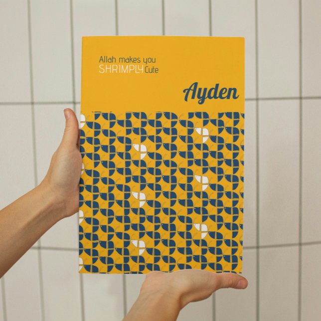 SHRIMPLY Cute Yellow Blue Nursery Custom Poster (Creator Uploaded)