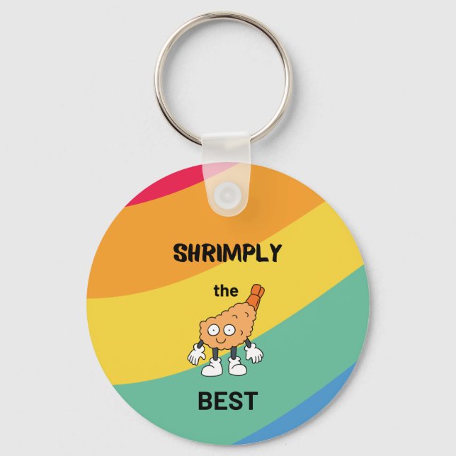 Shrimply the best Kawaii Sushi Key Ring (Front)