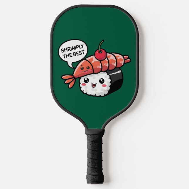 shrimply the best kawaii sushi pickleball paddle (Front)