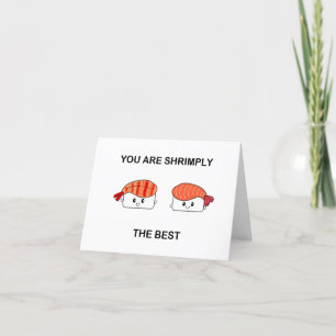 Shrimply the best-suziethesushi card