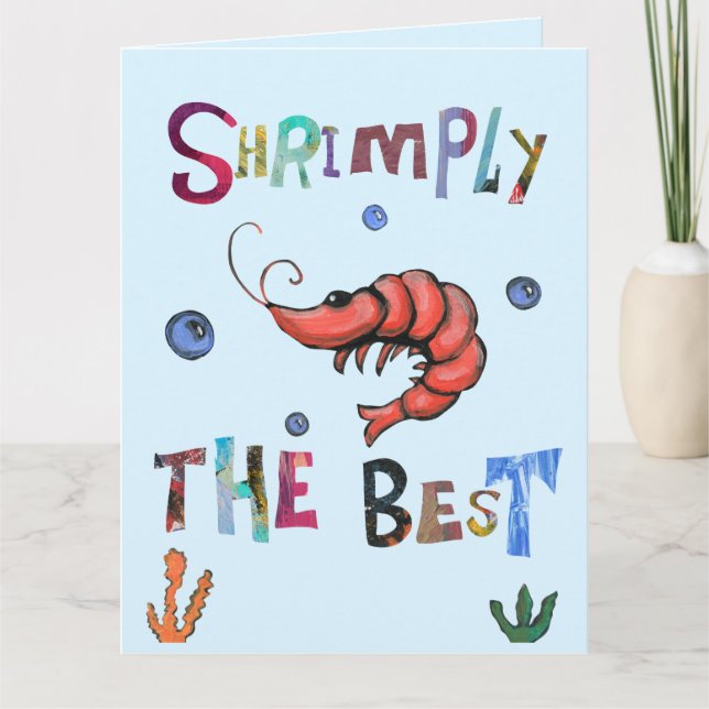 Shrimply the Best Thank You Card (Front)