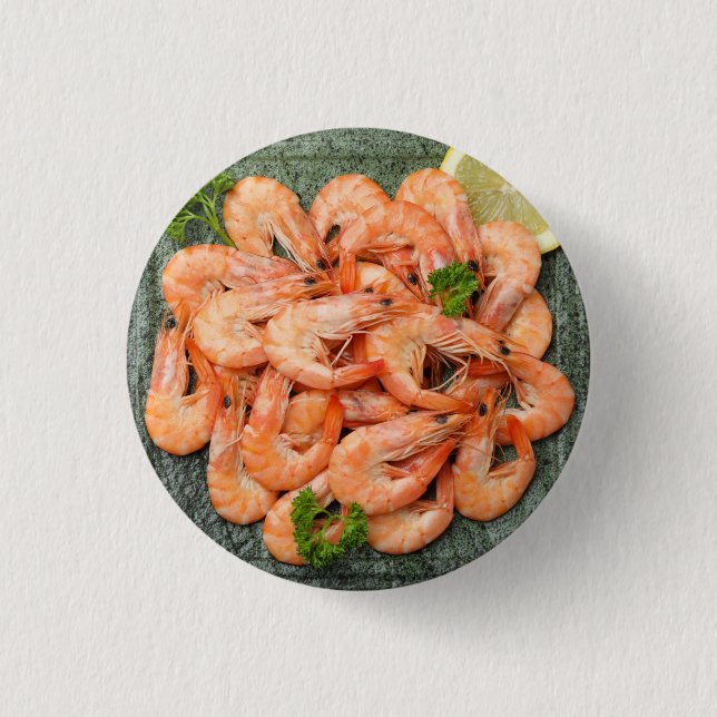 Shrimps 3 Cm Round Badge (Front)
