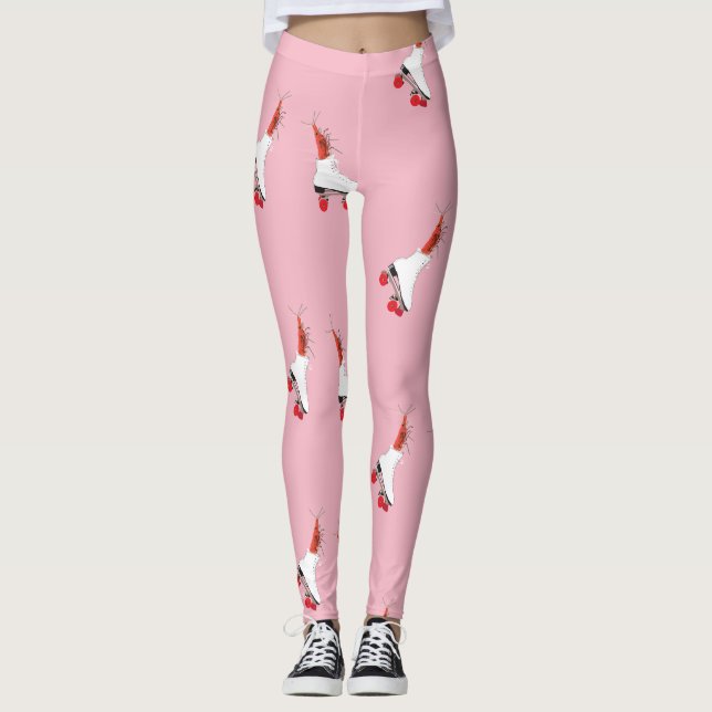 Shrimps on Roller Skates Leggings (Front)